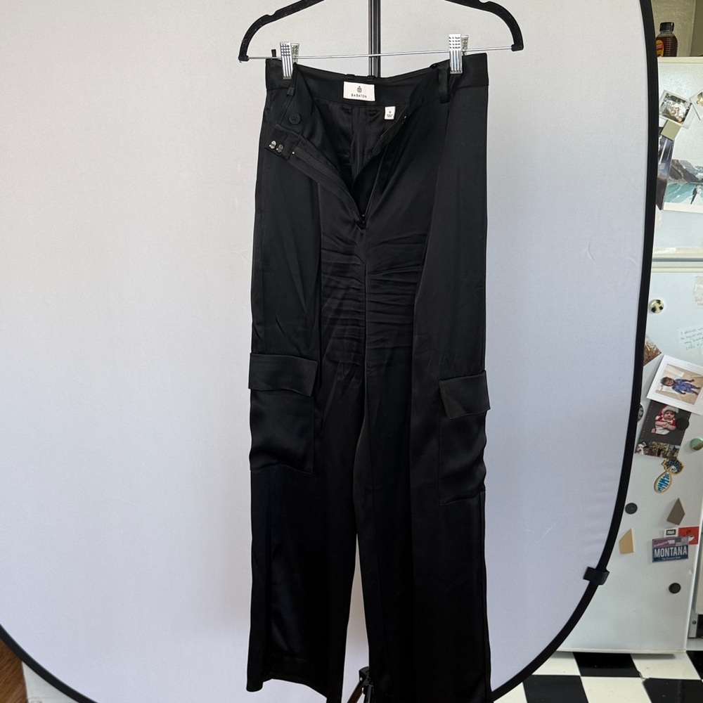 Babaton Silk Black Cargo Pants